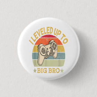 Mens Levelled Up To Big Brother Est 2022 Promoted 3 Cm Round Badge