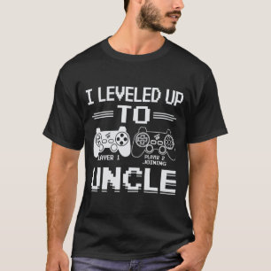 Mens Levelled Up To Uncle Level Unlocked Promoted T-Shirt
