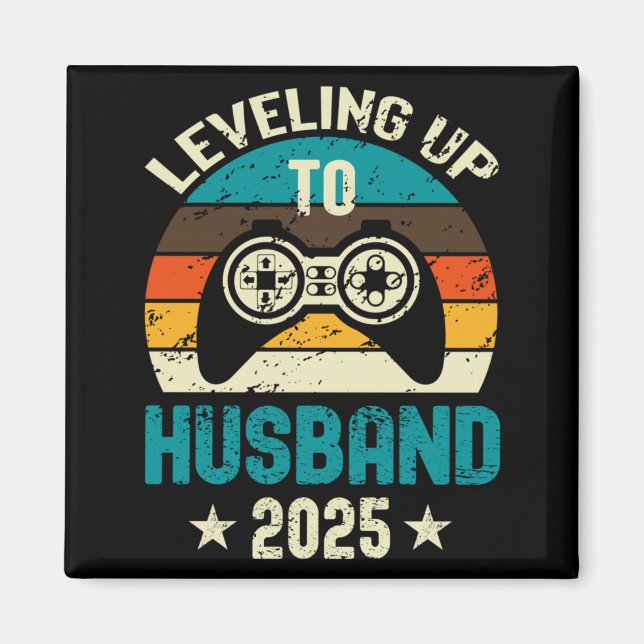 Mens Levelling Up To Husband 2025 Future Groom Magnet (Front)