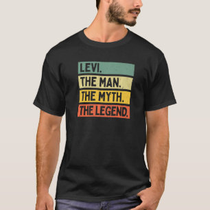 Mens Levi The Man The Myth The Legend Personalised T-Shirt