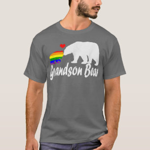 Mens Lgbt Grandson Bear Gay Pride Equal Rights Rai T-Shirt