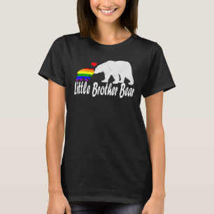 Mens Lgbt Little Brother Bear Gay Pride Equal Righ T-Shirt