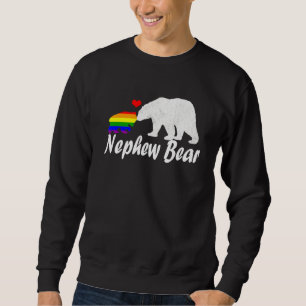 Mens Lgbt Nephew Bear Gay Pride Equal Rights Rainb Sweatshirt