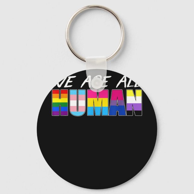 Mens LGBT Paint Splatters Gay Bear  Copy Key Ring (Front)