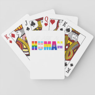 Mens LGBT Paint Splatters Gay Bear  Playing Cards