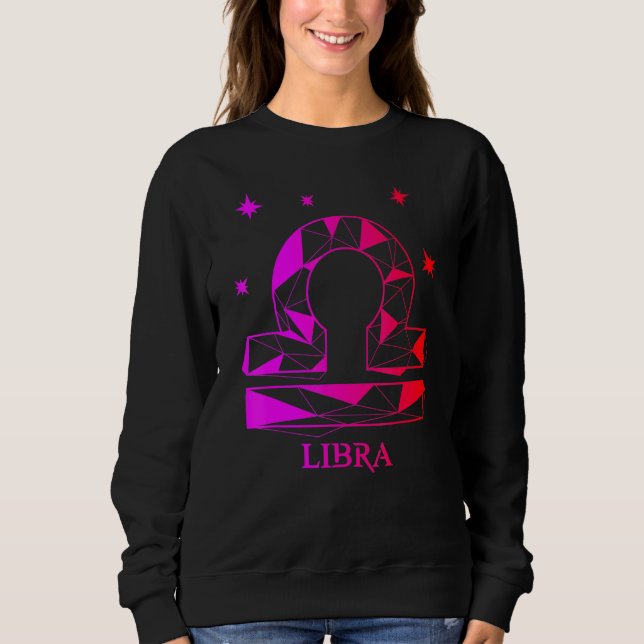 Mens Libra Zodiac For People Who Love Astrology Sweatshirt (Front)