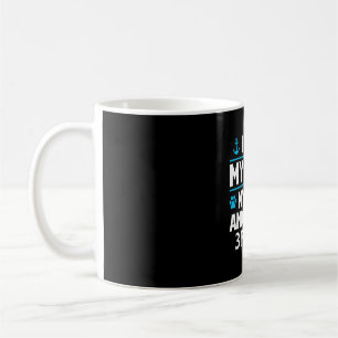Mens like boat dog and maybe 3 people funny boat coffee mug