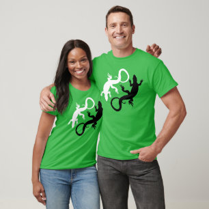 Men's Lizard T-shirt Organic Cool Lizard Art Shirt