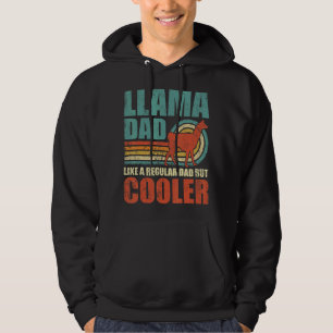 Mens  Llama Dad Like A Regular Dad But Cooler Fath Hoodie