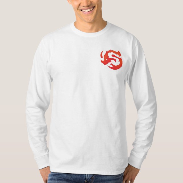 Men's logo Henley T-Shirt (Front)