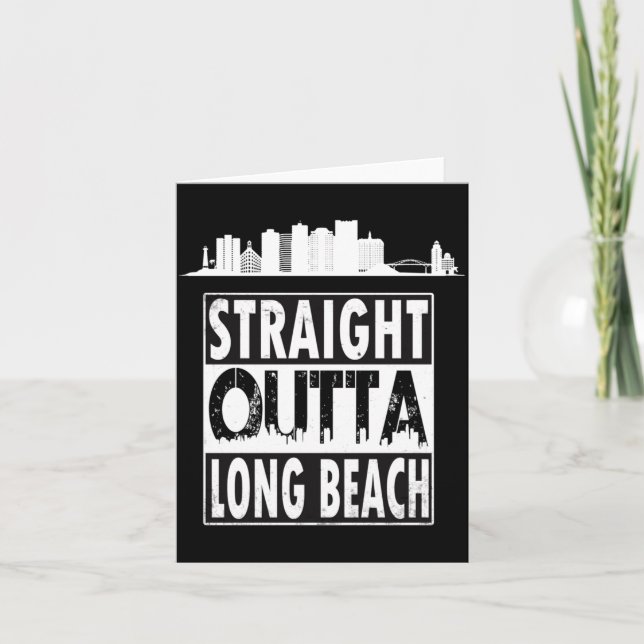 Mens Long Beach Shirt Traveller Gift Performance Card (Front)