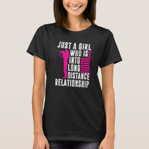 Mens Long Range Shooting Just A Girl Long Distance T-Shirt