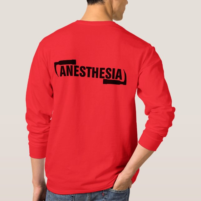 Men's Long Sleeve Anaesthesia Shirt (Back)