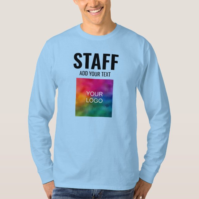 Mens Long Sleeve Tees Crew Staff Member (Front)