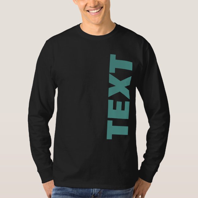 Mens Long Sleeve Template Double Sided Print T-Shirt (Front)