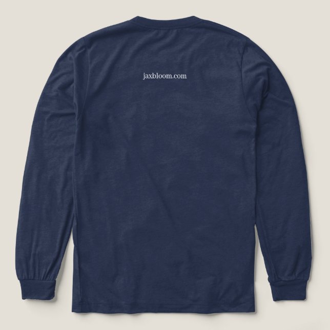 Mens Long Sleeve Triblend Tri-Blend Shirt (Design Back)