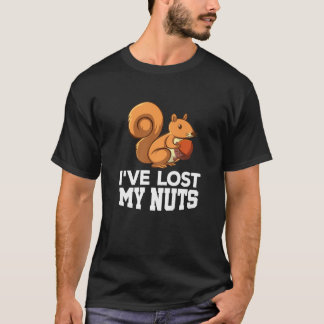 Mens Lost My Nuts Squirrel Funny Vasectomy T-Shirt