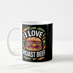 Mens Love Roast Beef Sandwich Fan Foodie Humour Coffee Mug