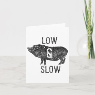 Mens Low And Slow Bbq And Smoker Official _1  Card