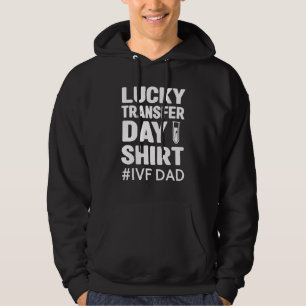Mens lucky transfer day ivf dad ivf couple hoodie