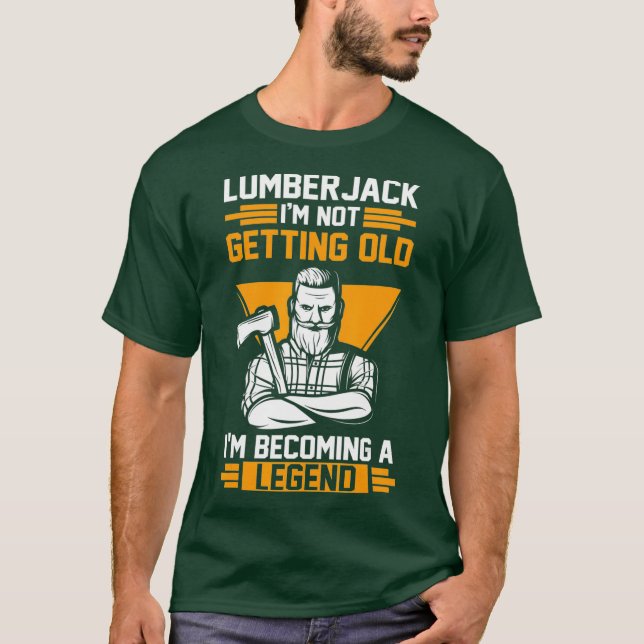 Mens Lumberjack Forestry Lumber T-Shirt (Front)