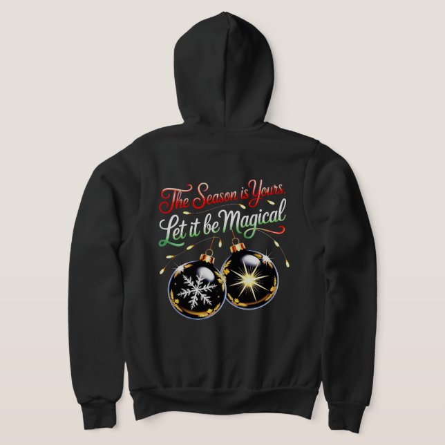 Men's Magical Christmas Ornament Cozy Winter Festi Hoodie (Laydown Back)