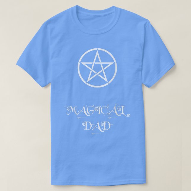 Mens Magical Dad with Pentacle  T-Shirt (Design Front)