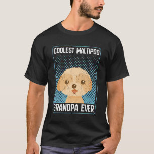 Mens Maltipoo Grandpa Dog Owner Maltipoo T-Shirt