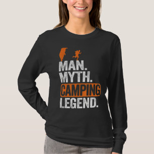Mens Man Myth Camping Legend Fun Bear Joke Outdoor T-Shirt