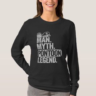 Mens Man Myth Pontoon Legend Dad Grandpa Pontoon B T-Shirt