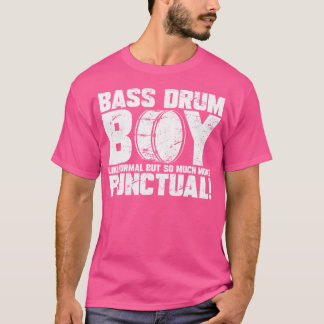 Mens Marching School Band Bass Drum Boy Funny Drum T-Shirt