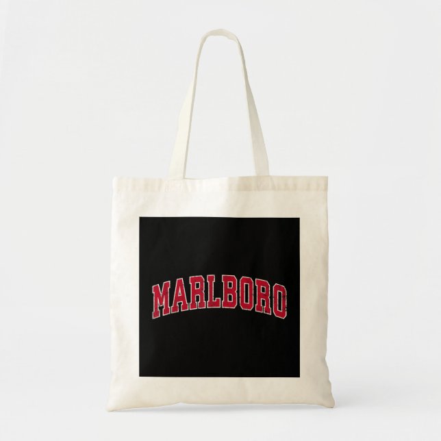Mens Marlboro New Jersey NJ Vintage Sports Design  Tote Bag (Front)