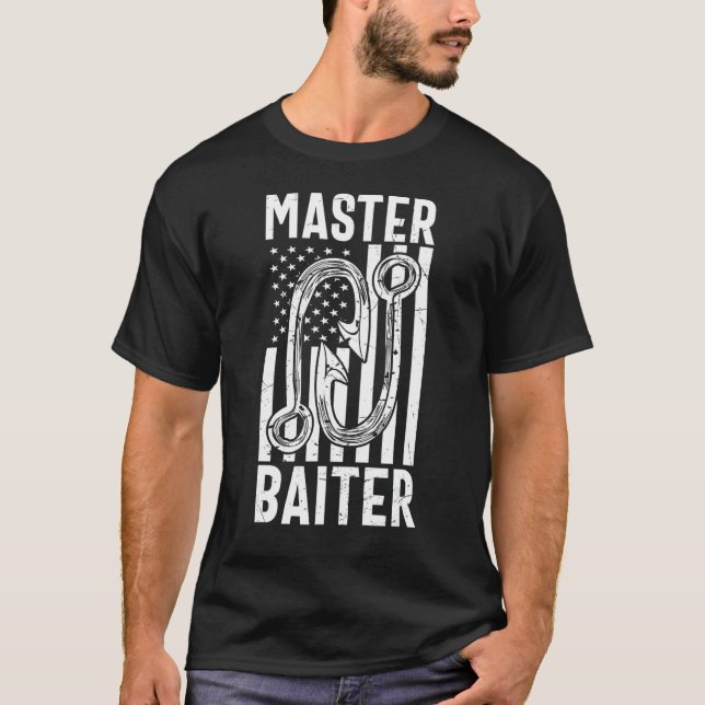 Mens Master Baiter   Fishing T-Shirt (Front)