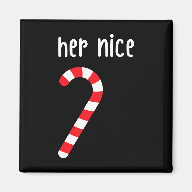Mens Matching Naughty And Nice Couples Matching Ch Magnet (Front)