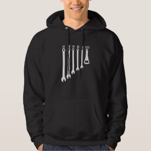 Mens Mechanic Car Beer Alcohol Wrench Craftsman Hoodie