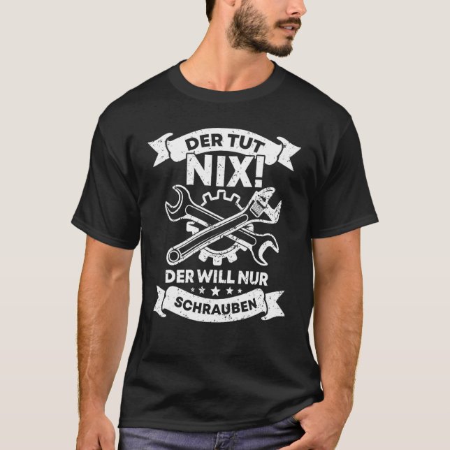 Mens Mechanic  Car Mechatronics Workshop T-Shirt (Front)