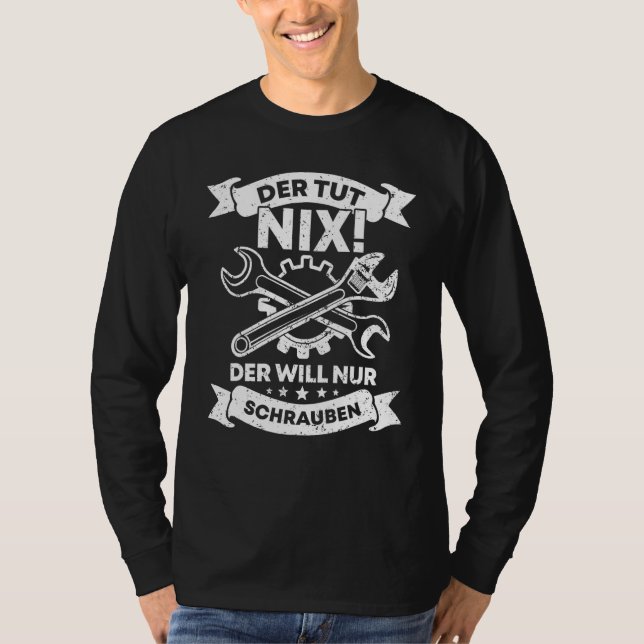 Mens Mechanic  Car Mechatronics Workshop T-Shirt (Front)