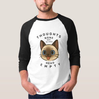 Men's Memurs No Thoughts Head Empty Raglan T-Shirt