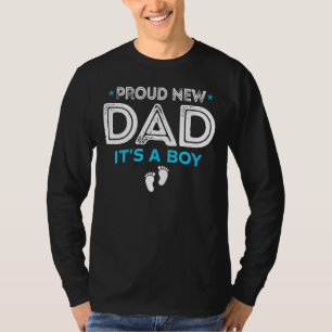 Mens  Men Proud New X0008 Dad It's A Boy Gender Re T-Shirt