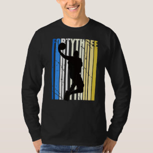 Mens Mens Basketball 43rd Birthday For Sports Fans T-Shirt