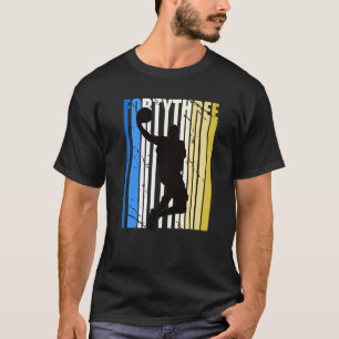 Mens Mens Basketball 43rd Birthday For Sports Fans T-Shirt