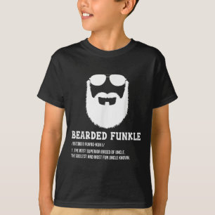 Mens Mens Bearded Uncle Dad Bearded Funkle Funny U T-Shirt