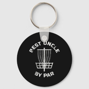 Mens Mens Disc Golf Gift Best Uncle By Par Disc Go Key Ring