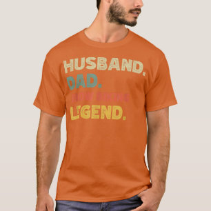 Mens Mens funny husband dad Snow Biking legend vin T-Shirt