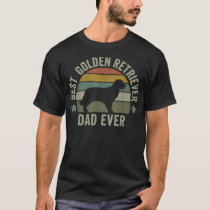 Mens Mens Golden Retriever Dad Dog , Funny Fathers T-Shirt