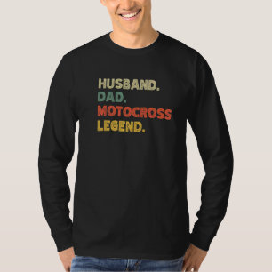Mens Mens husband dad Motocross legend vintage re T-Shirt