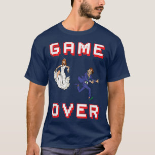 Mens Mens Jga Stag Party Men Game Over Groom1626 T-Shirt