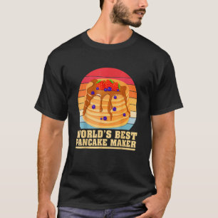 Mens Mens Pancake Dad Vintage World's Best Pancake T-Shirt
