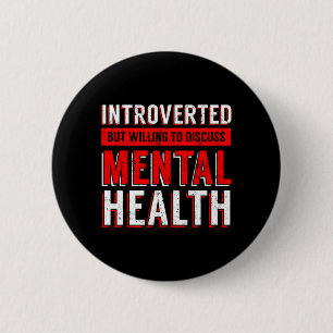 Mens Mental Health Awareness Depression 6 Cm Round Badge