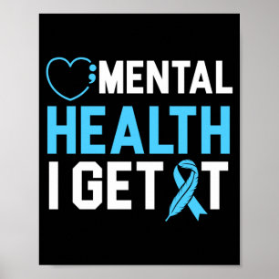 Mens Mental Health Get Mental Health Awareness Poster